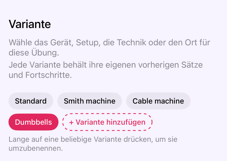 Ausgeblendete Varianten anzeigen