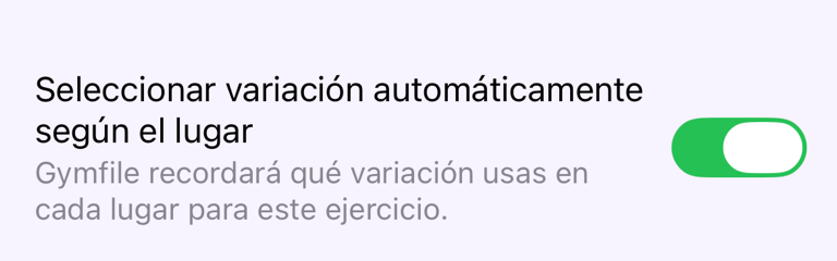 Seleccionar variación automáticamente por lugar
