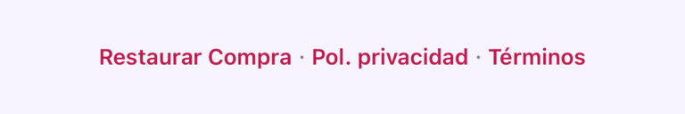 Restaurar compra en la pantalla Pro