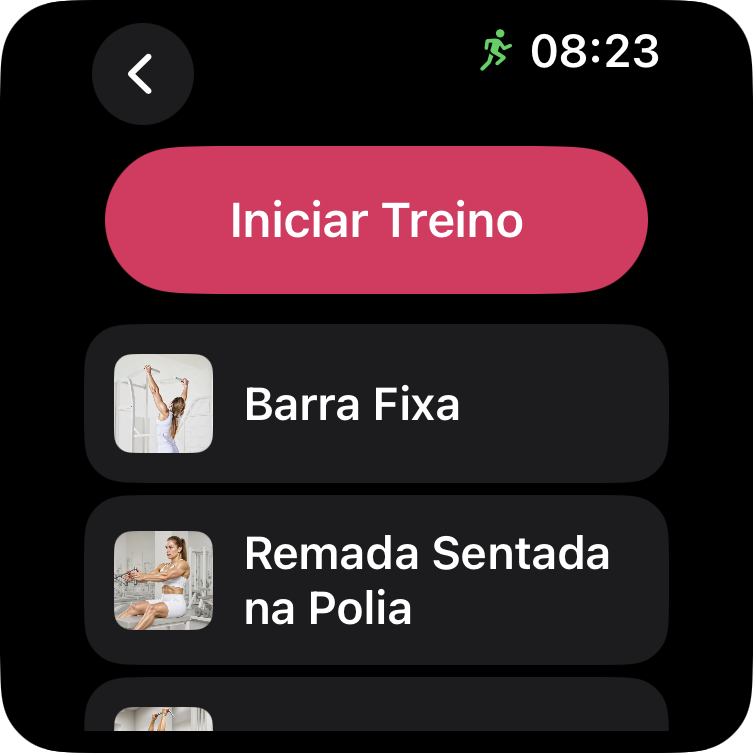 Confira um treino e inicie-o no Apple Watch