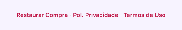 Restaurar compra na tela Pro