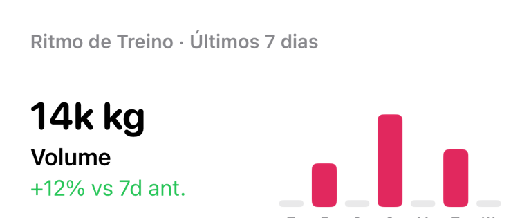 Widget de Momento de Treino