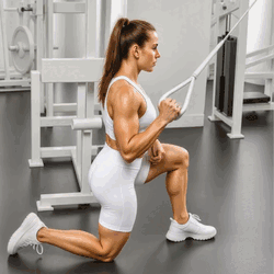 Pull-Down de un Brazo en Cable Arrodillado