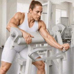 Curl de Bíceps a un Brazo en Máquina Predicador